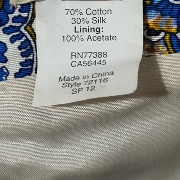 J. Crew Peacock Paisley Delores Dress Silk Blend SIZE 6 - Picture 6 of 7